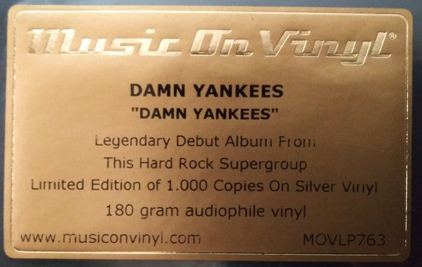 Damn Yankees : Damn Yankees (LP, Album, Ltd, Num, RE, Sil)