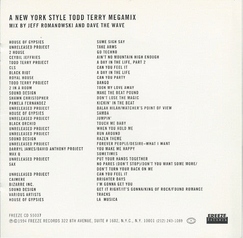 Various : Freeze Club Mixer Vol. 1 (CD, Comp, Mixed)