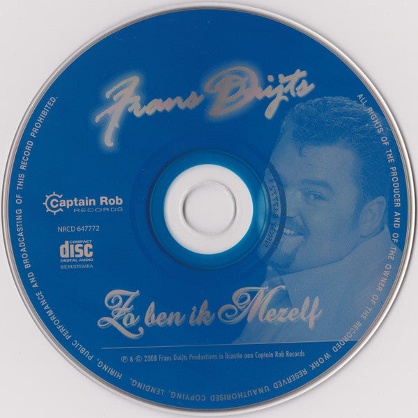 Frans Duijts : Zo Ben Ik Mezelf (CD, Album)