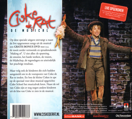 "Ciske De Rat" Cast : Ciske De Rat - De Musical (Origineel Castalbum) (CD, Album + DVD-V)