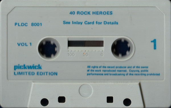 Various : Rock Heroes (2xCass, Comp, Ltd)