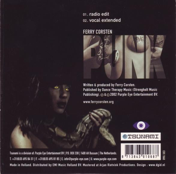 Ferry Corsten : Punk (CD, Single)