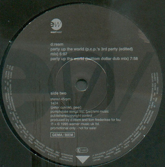 D:Ream : Party Up The World (12", Promo)