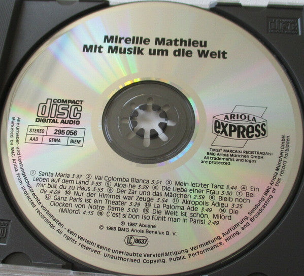 Mireille Mathieu : Mit Musik Um Die Welt (CD, Comp, RE)