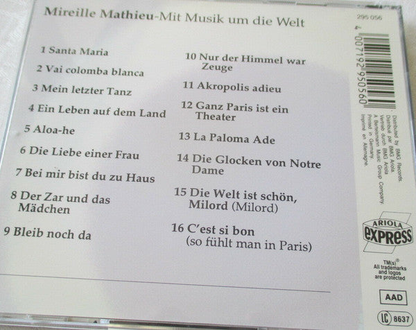 Mireille Mathieu : Mit Musik Um Die Welt (CD, Comp, RE)