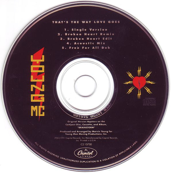Young MC : That's The Way Love Goes (CD, Maxi)