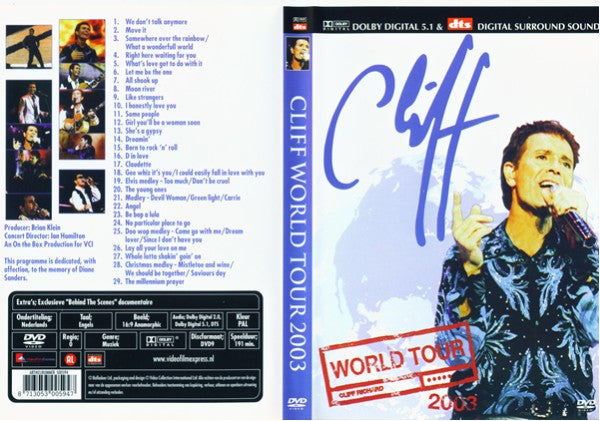 Cliff Richard : Cliff World Tour 2003 (DVD-V, PAL)