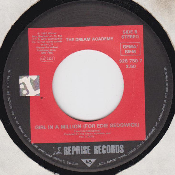 The Dream Academy : The Love Parade (7", Single)