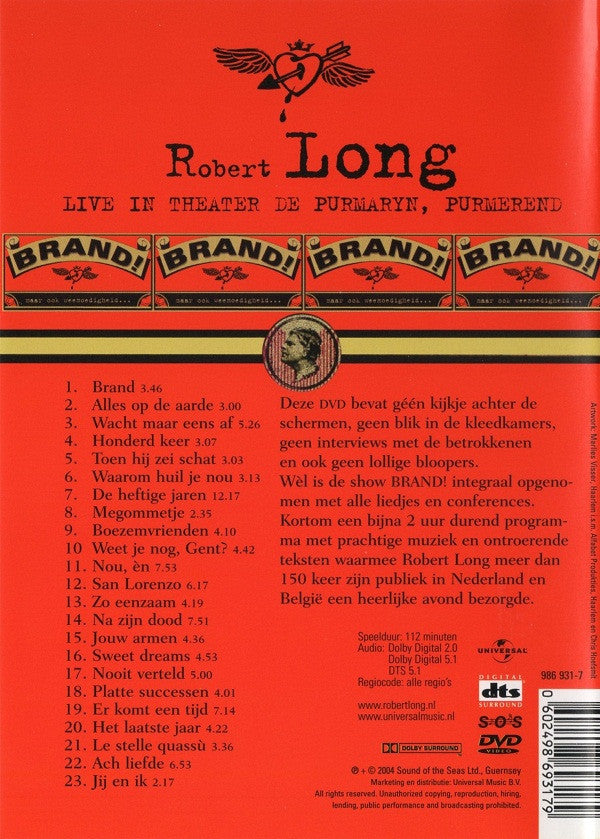 Robert Long : Brand! Live (DVD-V)
