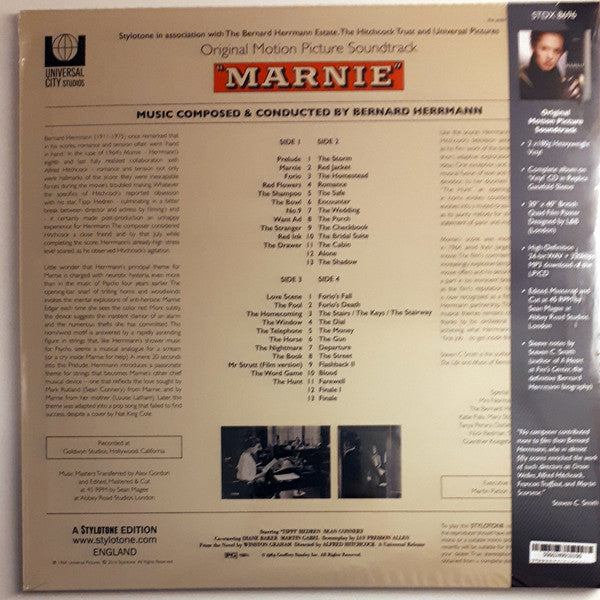 Bernard Herrmann : Marnie (Original Motion Picture Soundtrack) (2xLP, Album, Dlx, Sca + 7", Single + CD, Album, Di)
