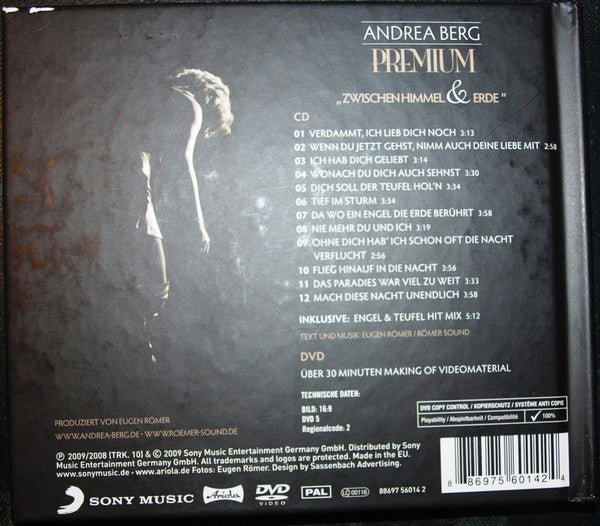 Andrea Berg : Zwischen Himmel & Erde Premium (CD, Album + DVD, Copy Prot., PAL, Reg)