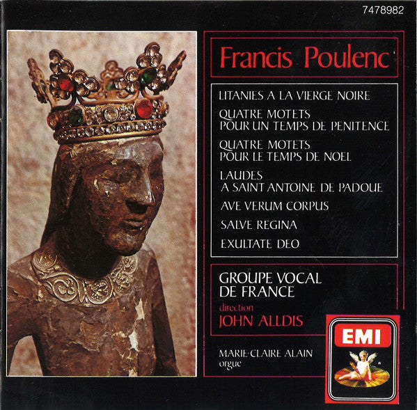Francis Poulenc, Groupe Vocal De France, John Alldis, Marie-Claire Alain : Chœurs A Cappella (CD, RM)