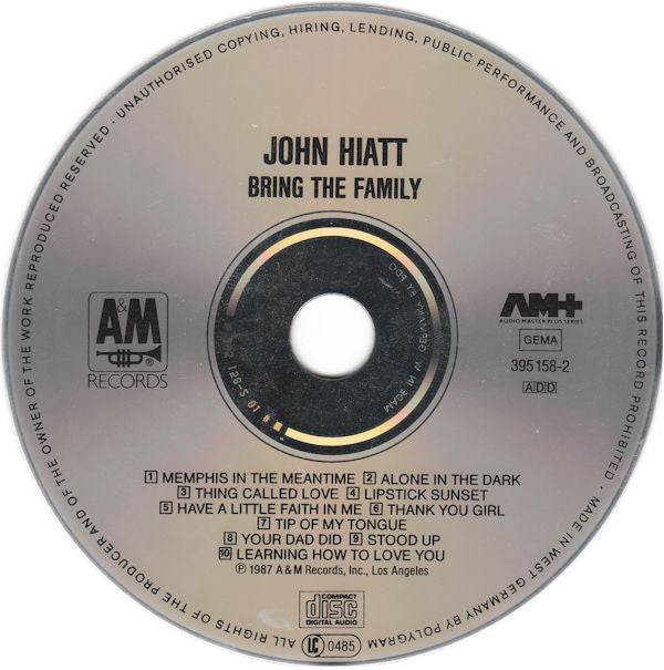 John Hiatt : Bring The Family (CD, Album)