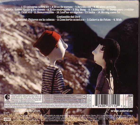 Amaral : Pájaros En La Cabeza (CD, Copy Prot. + DVD-V, PAL + S/Edition, Dig)