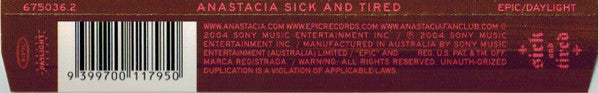 Anastacia : Sick And Tired (CD, Single)