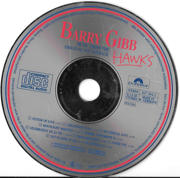 Barry Gibb : Music From The Original Soundtrack 'Hawks' (CD, Album)