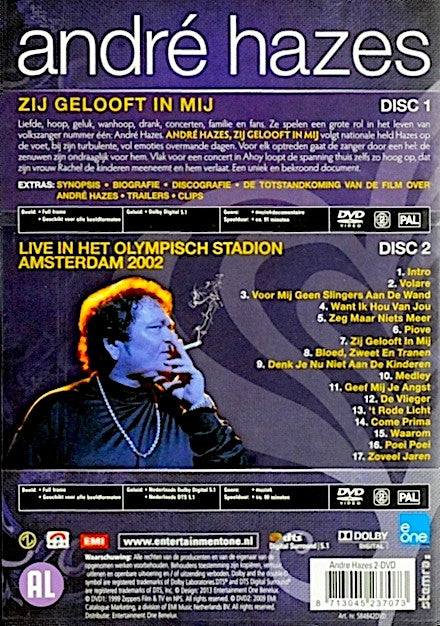 André Hazes : Zij Gelooft In Mij (2-Dvd Gelimiteerde Uitgave) (2xDVD-V, Comp, Ltd, PAL)