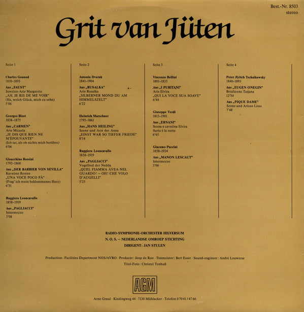 Grit van Jüten : Musikalische Kostbarkeiten  (2xLP, Album)