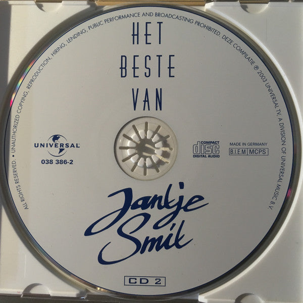 Jan Smit : Het Beste Van Jantje Smit (TV-CD) (2xCD, Comp)