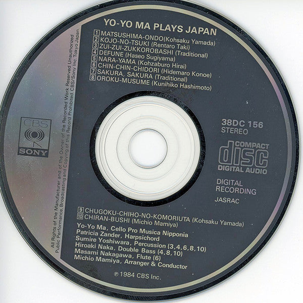 Yo-Yo Ma : Yo-Yo Ma Plays Japan (CD, Album)