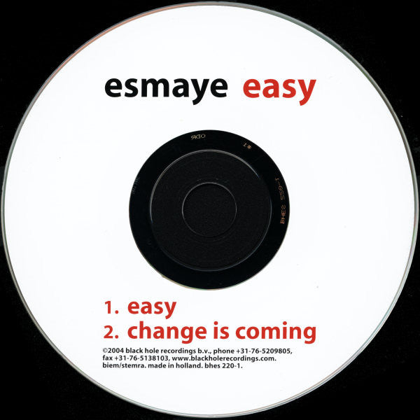 Esmaye : Easy (CD, Single)