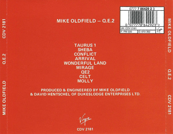 Mike Oldfield : QE2 (CD, Album, RE)
