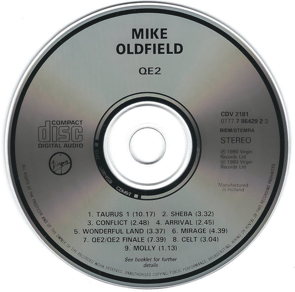 Mike Oldfield : QE2 (CD, Album, RE)