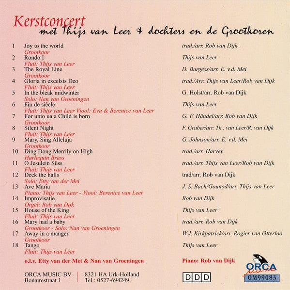 Various : Kerstconcert Met Thijs Van Leer En Dochters (CD, Album)