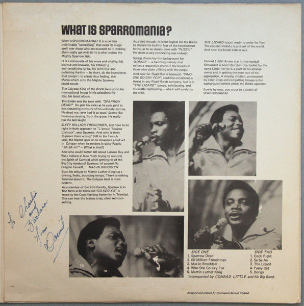 Mighty Sparrow : More Sparrow More (LP, Album, Gat)