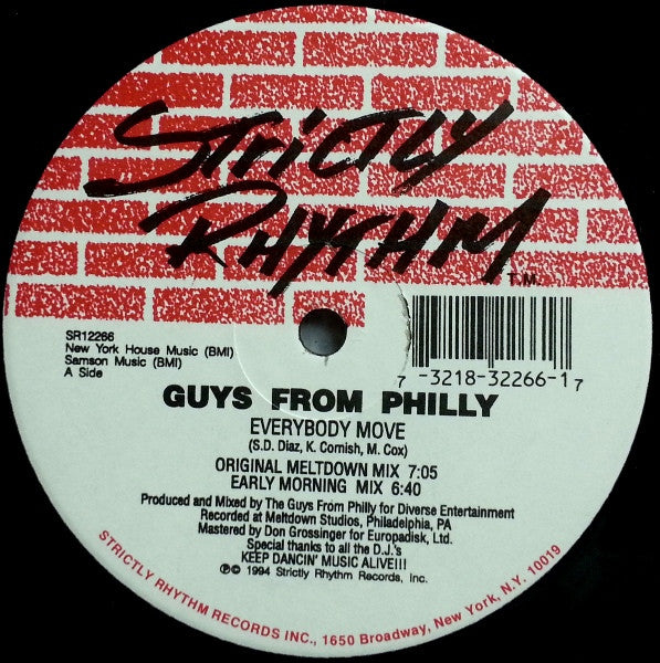 Guys From Philly : Everybody Move / After Midnight (12")