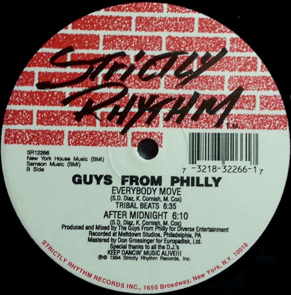 Guys From Philly : Everybody Move / After Midnight (12")