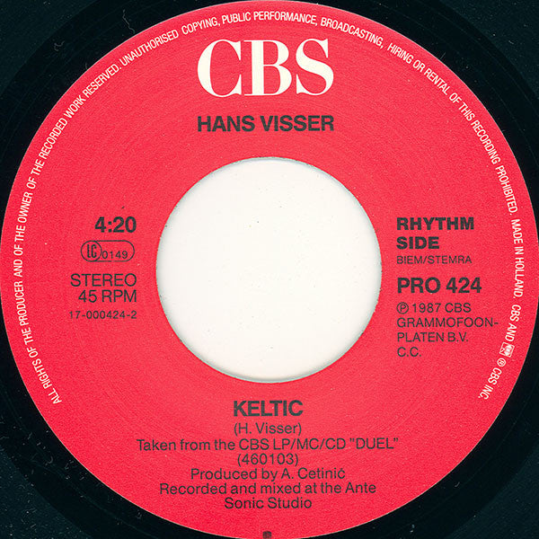 Hans Visser : Tales Of The Cave (7", Promo)