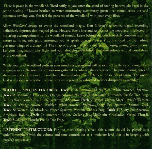 Dan Gibson : Woodland Strings (CD, Album)