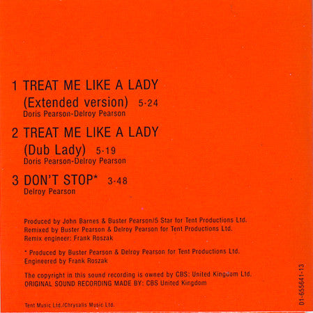 Five Star : Treat Me Like A Lady (CD, Mini, Maxi)