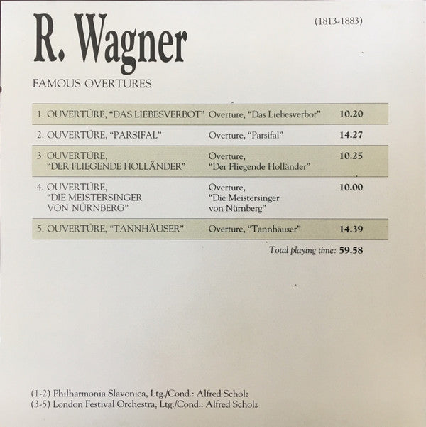Richard Wagner : Famous Overtures (CD, RE)