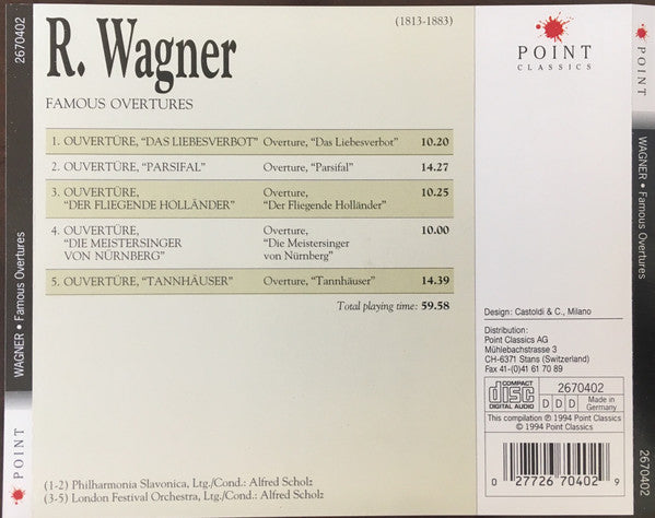 Richard Wagner : Famous Overtures (CD, RE)