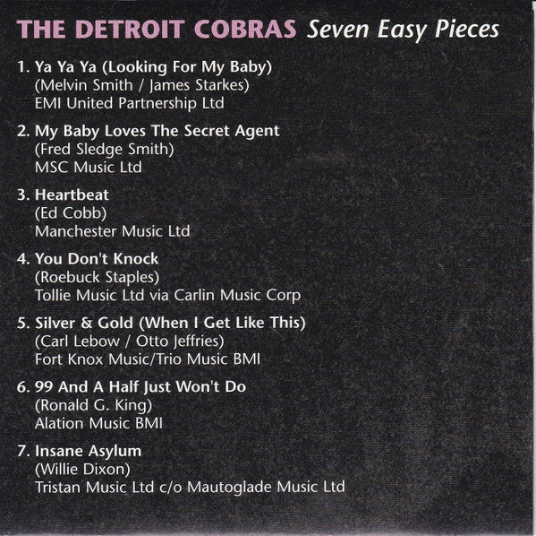 The Detroit Cobras : Seven Easy Pieces (CD, MiniAlbum)