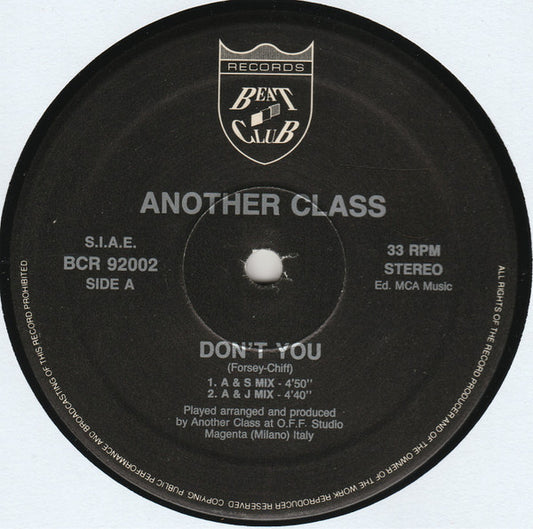 Another Class : Don't You (12")