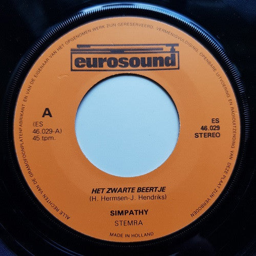 Sympathie (2) : Het Zwarte Beertje / Urlaub In Unseren Bergen (7", Single)