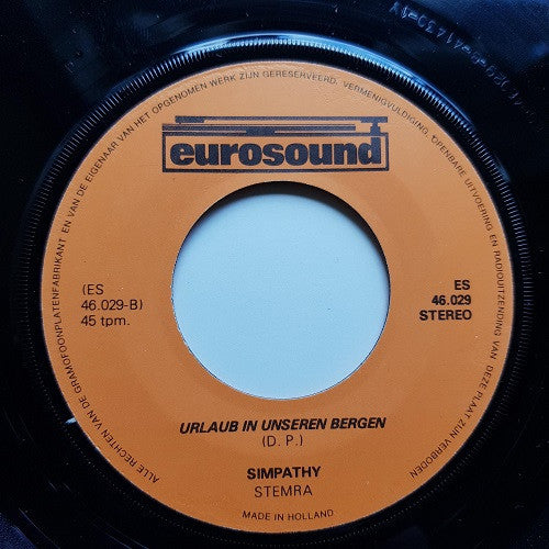 Sympathie (2) : Het Zwarte Beertje / Urlaub In Unseren Bergen (7", Single)