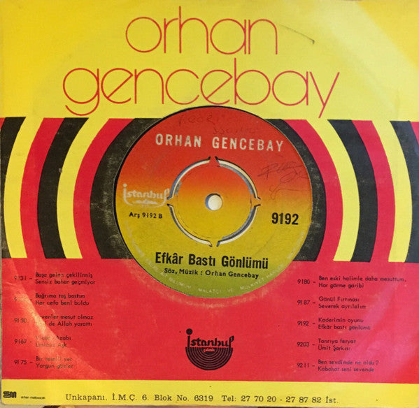 Orhan Gencebay : Kaderimin Oyunu (7", Single)