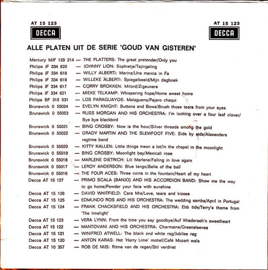 Vera Lynn : From The Time You Say Goodbye / Auf Wiederseh'n Sweetheart (7", Single, RE, 3-P)