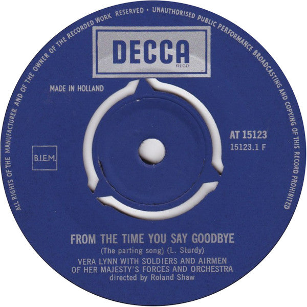 Vera Lynn : From The Time You Say Goodbye / Auf Wiederseh'n Sweetheart (7", Single, RE, 3-P)