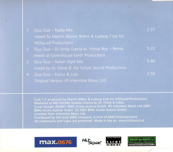 Max.Brothers. Feat. Kanui & Lula : Oua Oua (CD, Maxi)