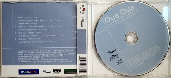 Max.Brothers. Feat. Kanui & Lula : Oua Oua (CD, Maxi)