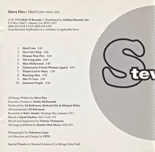 Steve Flex : Hard Core (CD, Album)