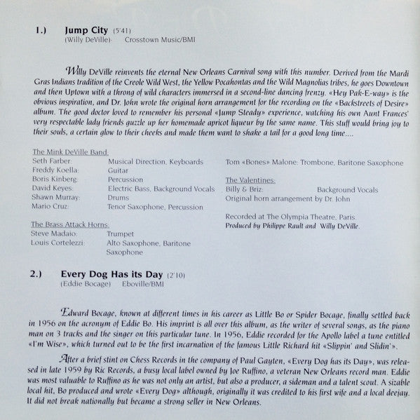 Willy DeVille : Big Easy Fantasy (CD, Album, RP)