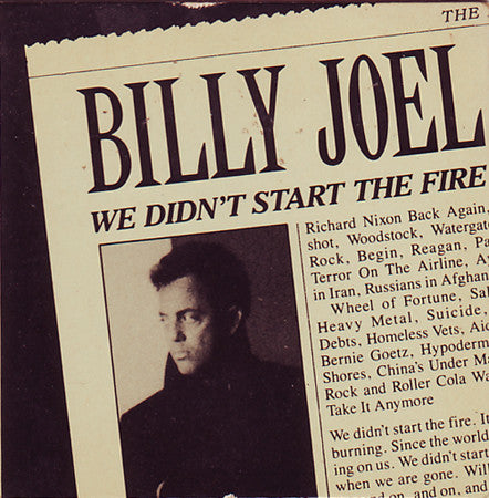 Billy Joel : We Didn't Start The Fire (CD, Mini, Maxi)