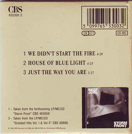 Billy Joel : We Didn't Start The Fire (CD, Mini, Maxi)