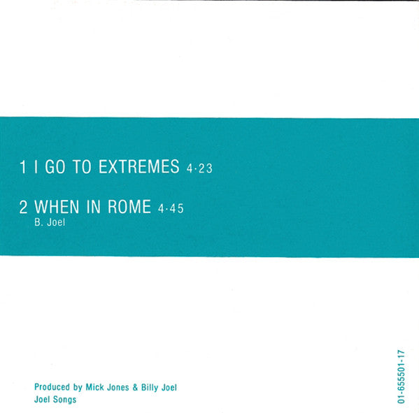 Billy Joel : I Go To Extremes (CD, Mini, Single)